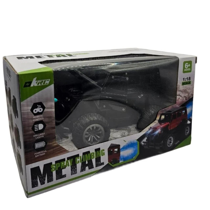 metal-body spray climbing remote control jeep featuring brilliant LED lights