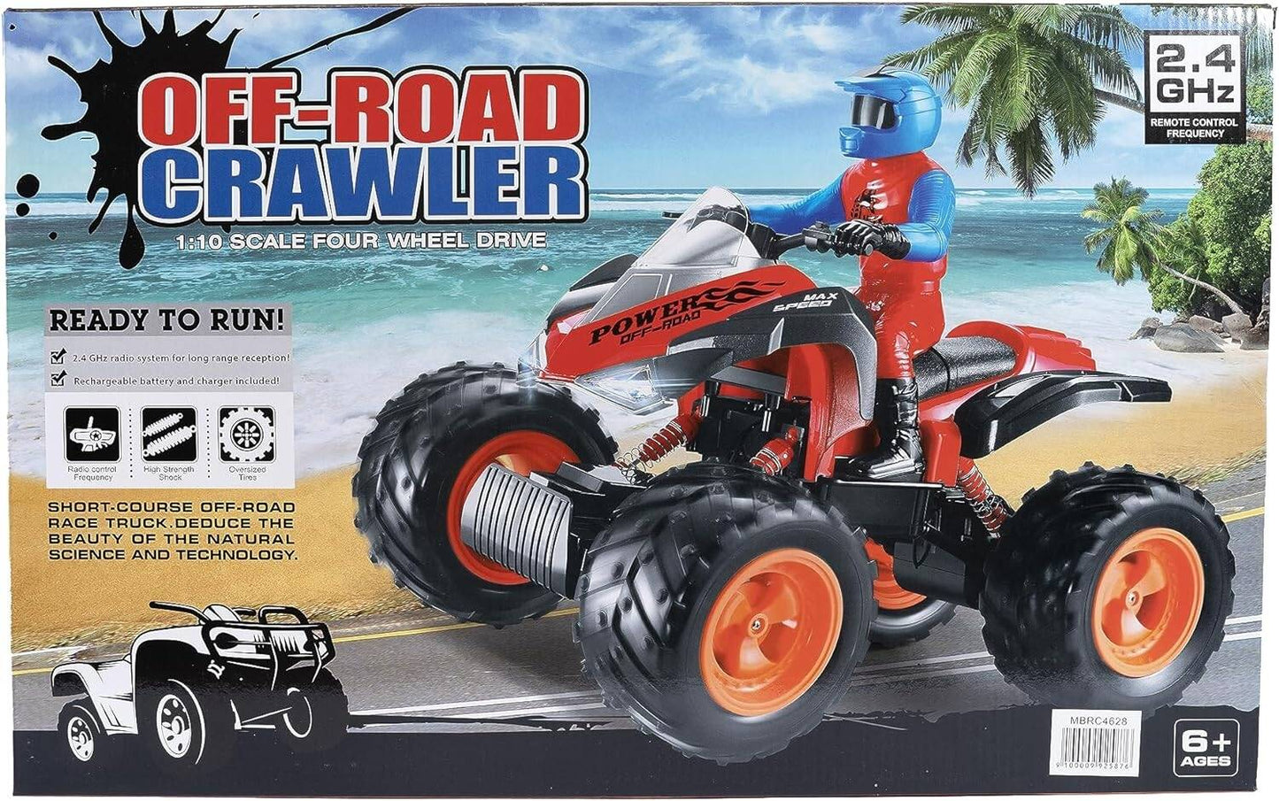4WD off-road remote-controlled quad bike