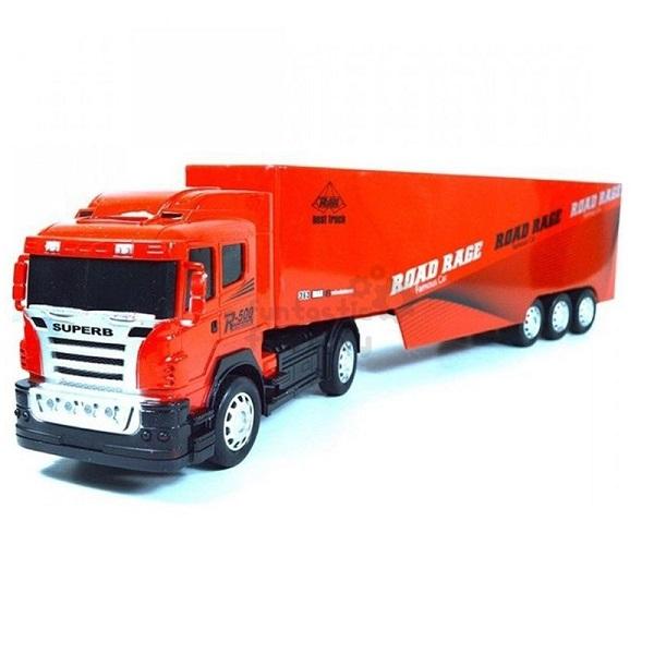 "Road Rage" remote control heavy semi-truck and trailer toy