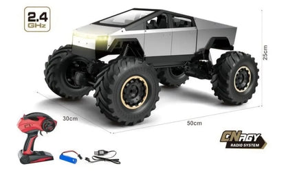 Alloy Tesla Pickup Rock Crawler Truck SPRAY CAR BIG WHEELS