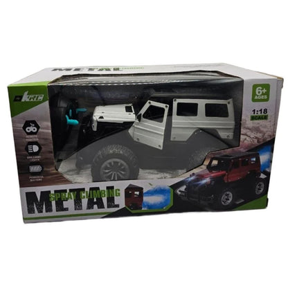 metal-body spray climbing remote control jeep featuring brilliant LED lights