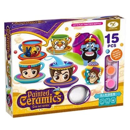 DIY Creative Decoration Aladdin Ceramics Tea Painting Kit