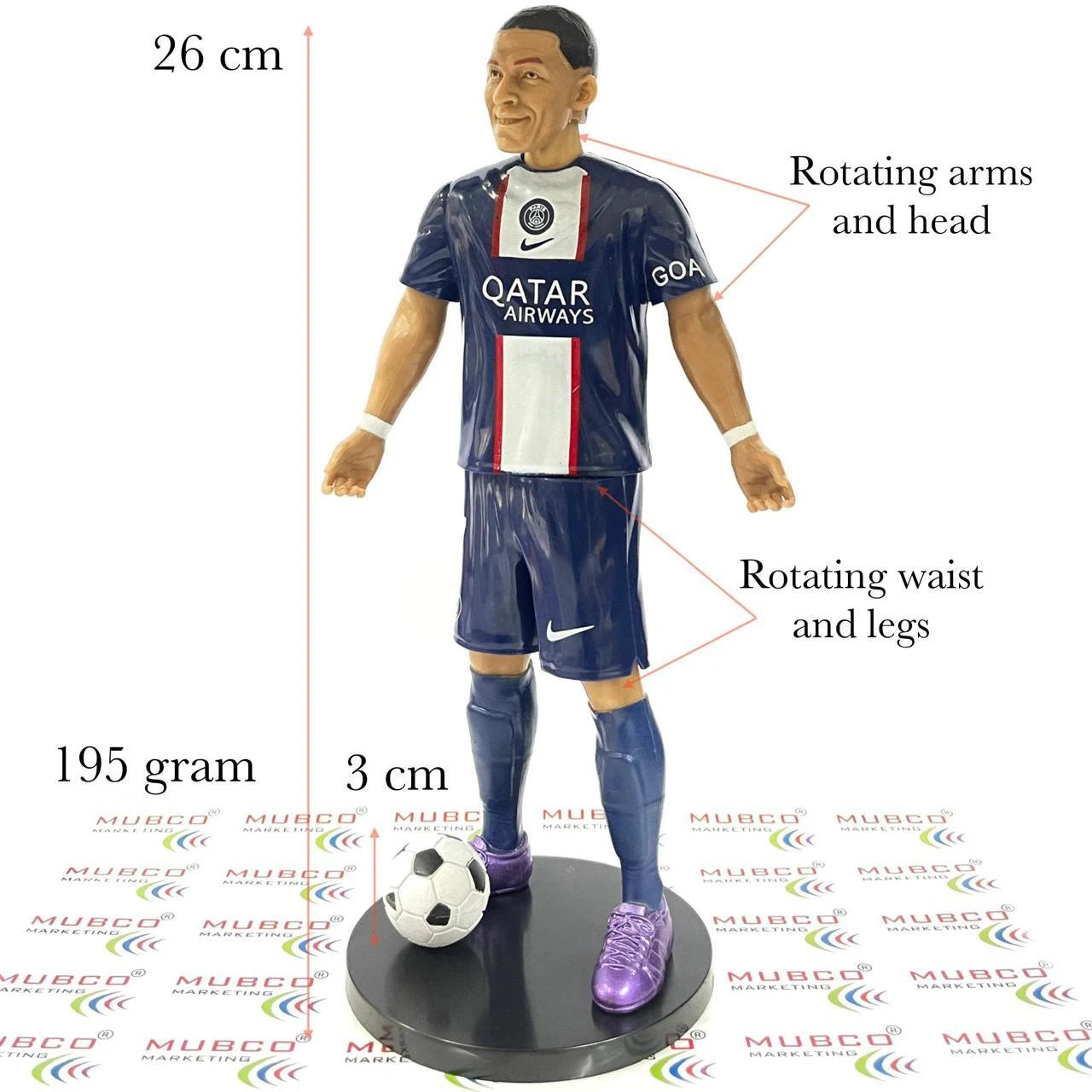 Mbappe Action Figure Football Stars PVC Collectible Toys