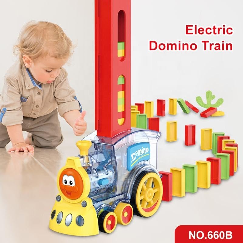 Domino Train Set with Lights and Sounds