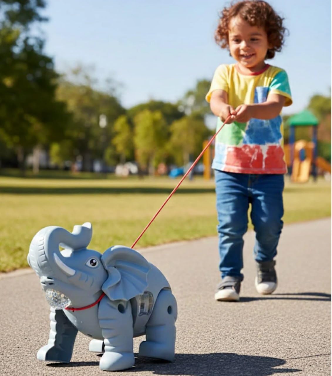 Walking Elephant Toy for Kids Light and Sound Toy
