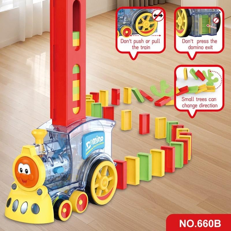 Domino Train Set with Lights and Sounds