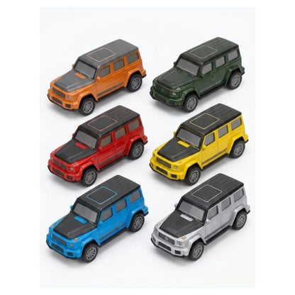 Die-Cast Pull Back Toy Cars Set of 6 for Kids 3+ | Mini Metal Vehicle Play Set