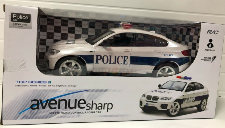 Avenue Sharp Imitate Radio Control white police car