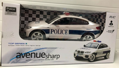 Avenue Sharp Imitate Radio Control white police car