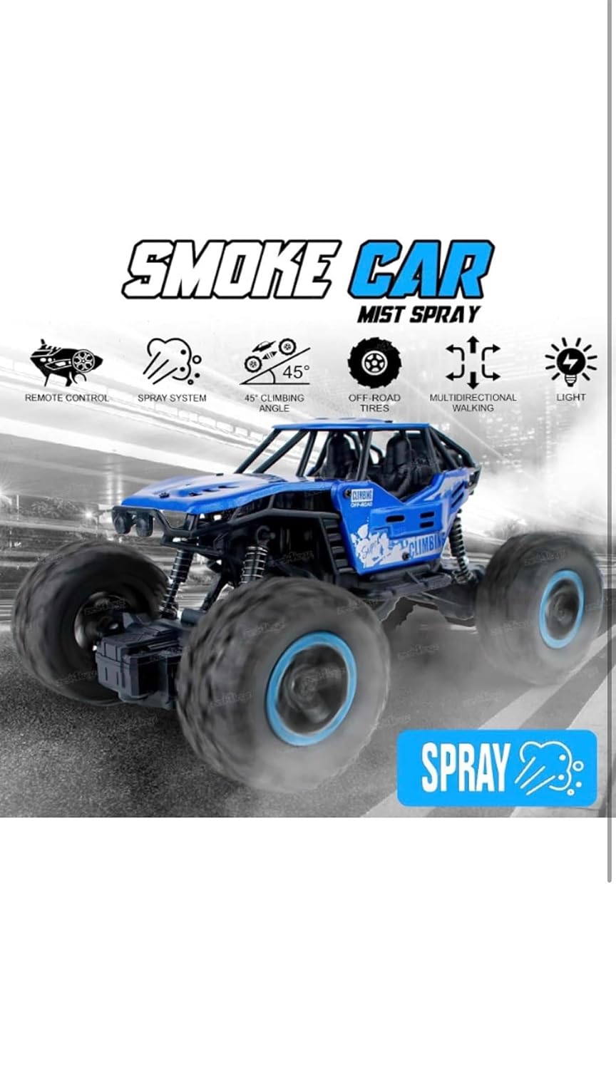 Smoke Car Rechargeable Remote Control Car Toy | Metal Rock Climbing with Smoke Effect