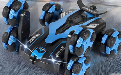 Blue Syrcar 8-Wheel Spray RC Stunt Car