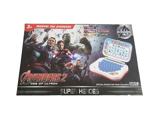 Marvel Avengers-themed mini educational study laptop toy