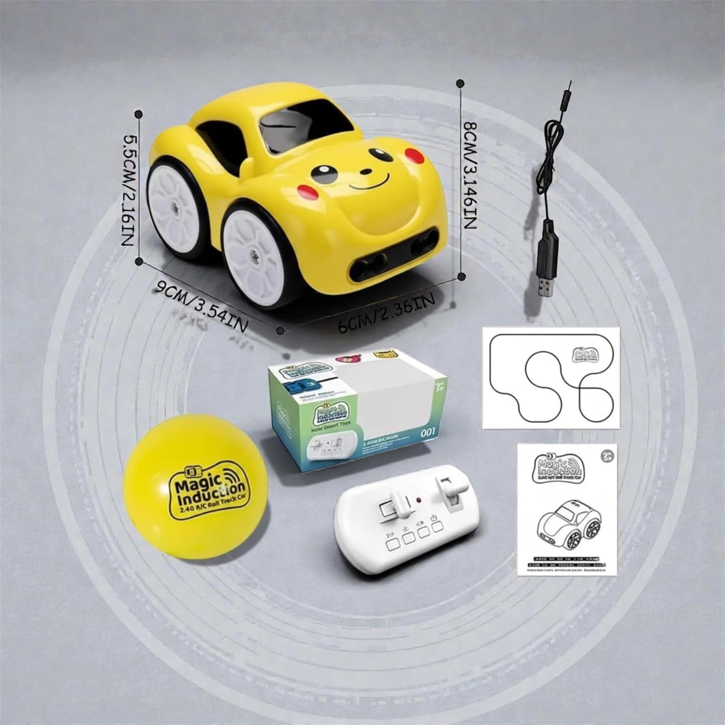 Magic Induction Remote Control Car Toy – 2.4G Line Following RC Car with Drawing Track Function