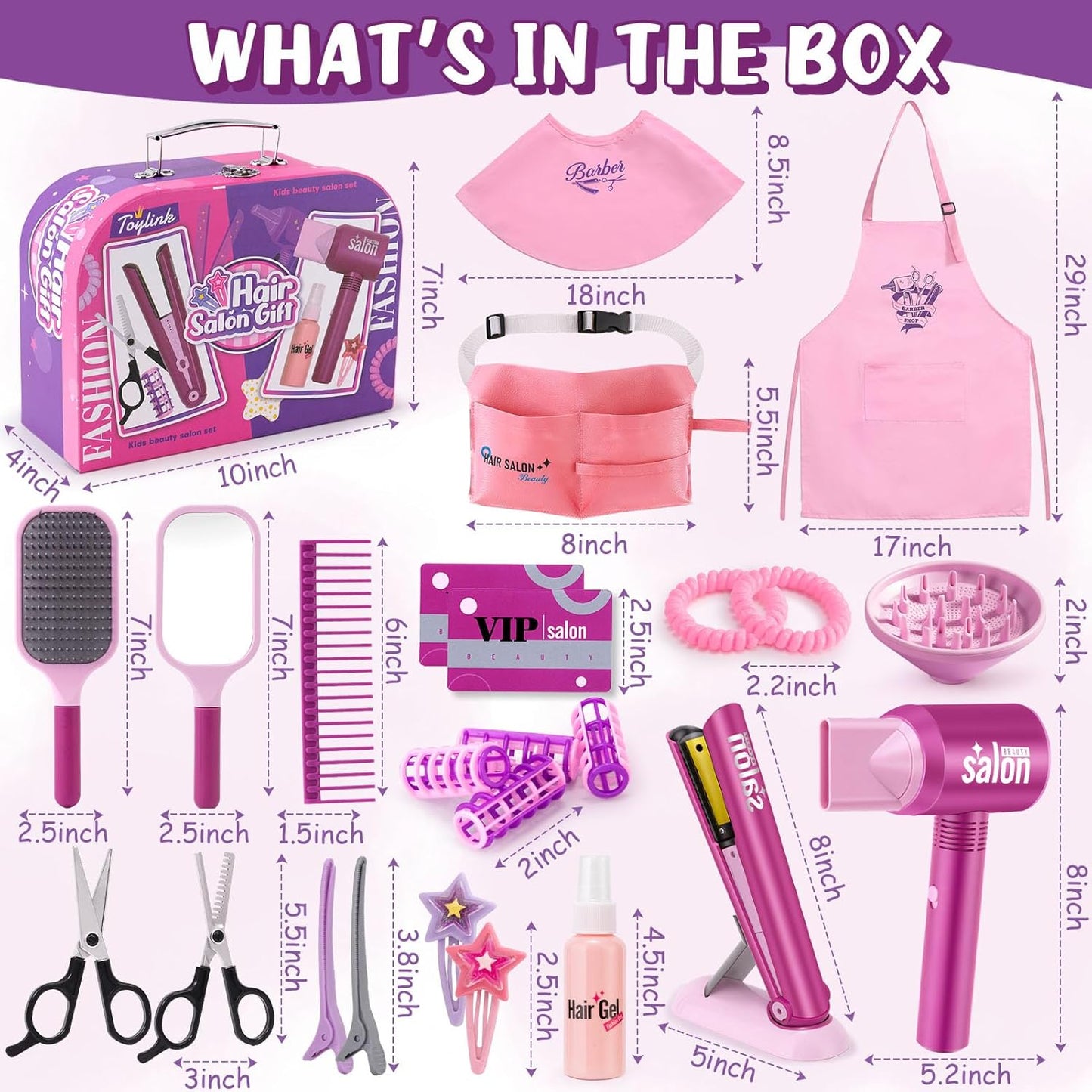 Toylink Hair Salon Pretend Play Toys for Girls