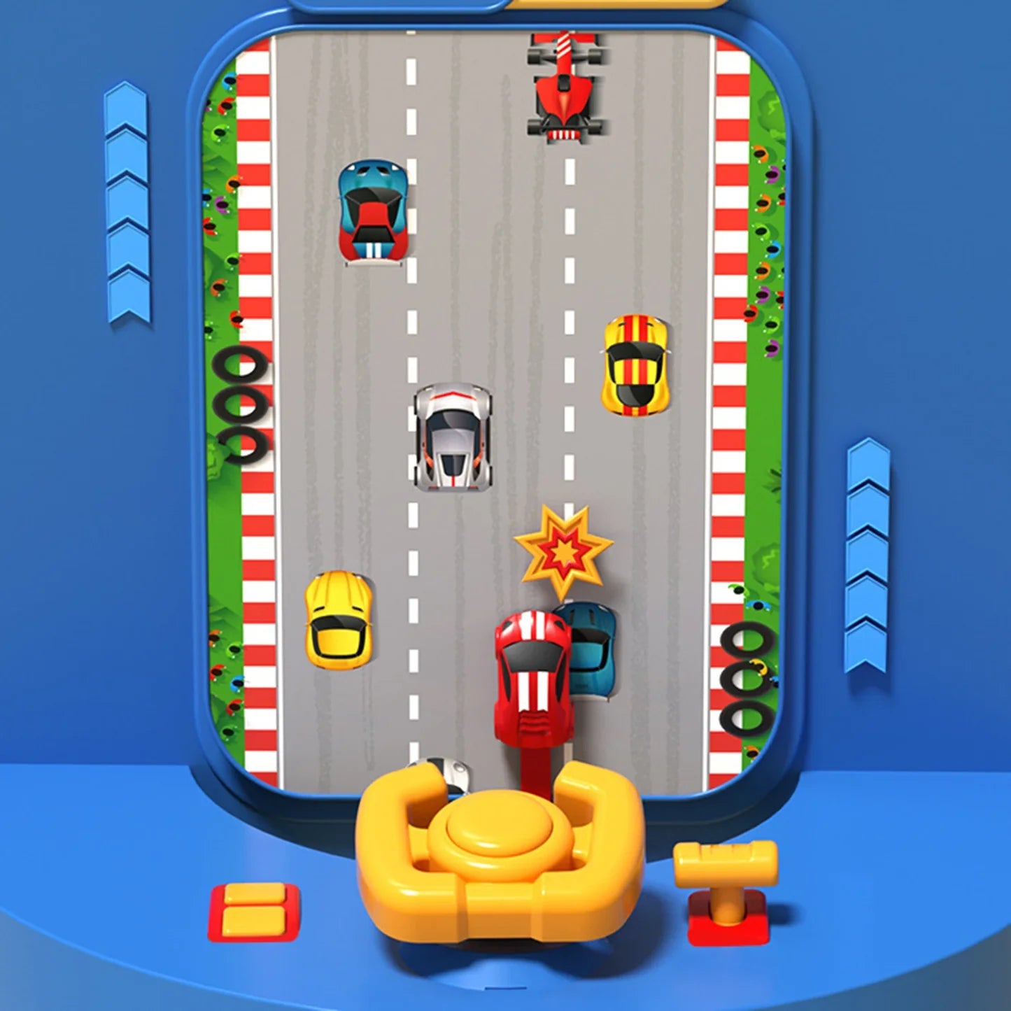 RACING CAR SIMULATED DRIVING