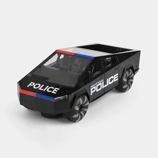 1:16 scale remote-control police pickup truck with a Cybertruck