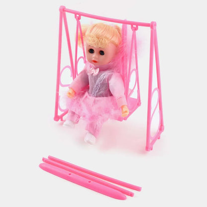 Swing Baby Doll With Light & Music For Kids