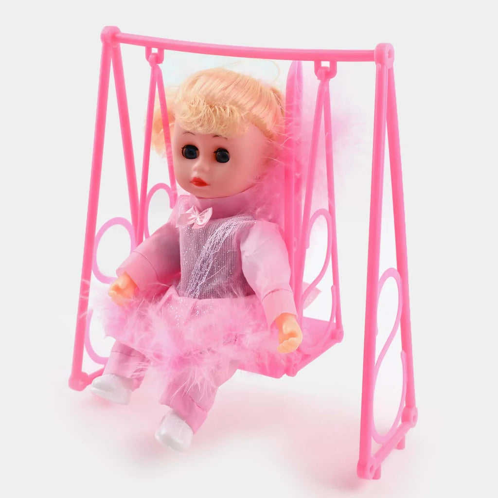 Swing Baby Doll With Light & Music For Kids