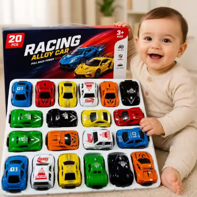 Pull Backs Mini Cars Set – Pack of 20