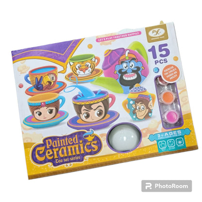 DIY Creative Decoration Aladdin Ceramics Tea Painting Kit