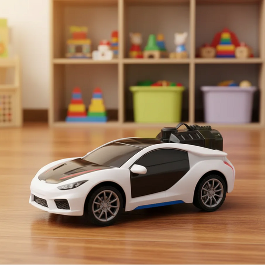Remote Control 3D Smoke Car with Flashing Light, Radio Control Race car for Kids Boys