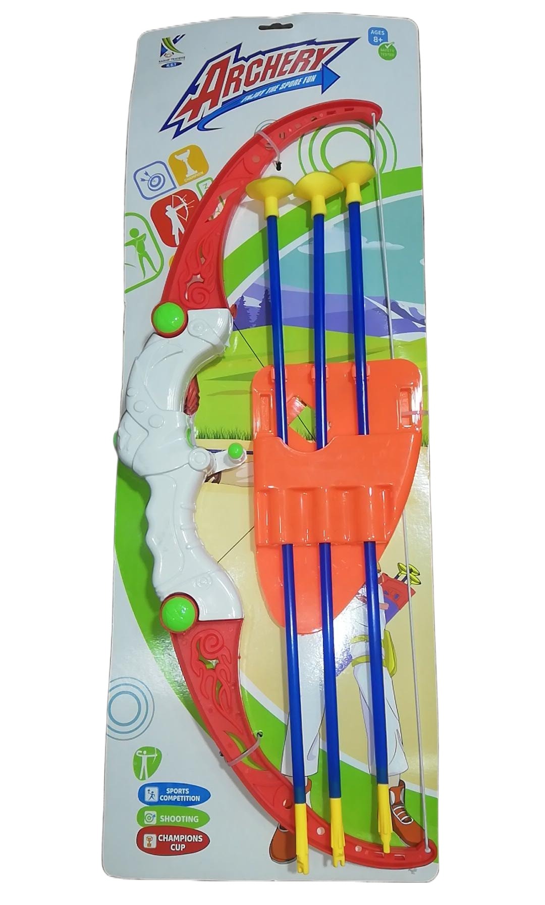 Archery Set Bow Arrows With Suction Cups 3 Pieces