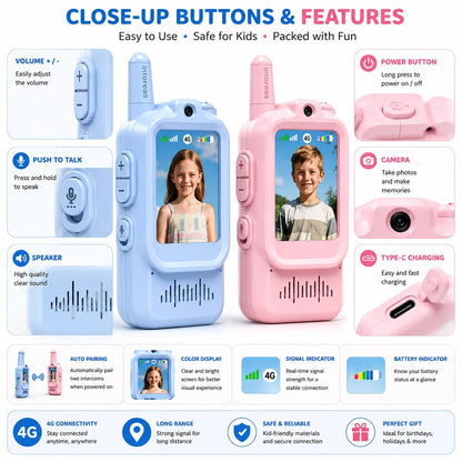 Video call Walkie Talkie set - Communication - Rechargeable