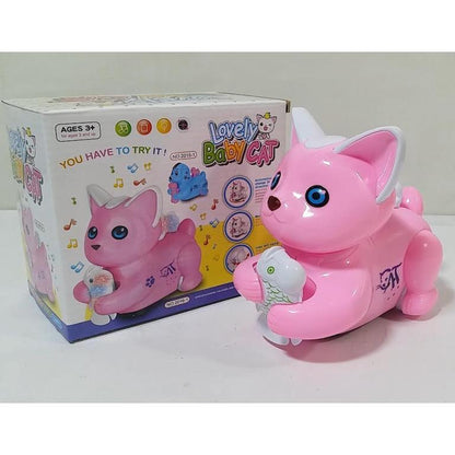 Electric Lovely Baby Cat Toy With Music & Lights