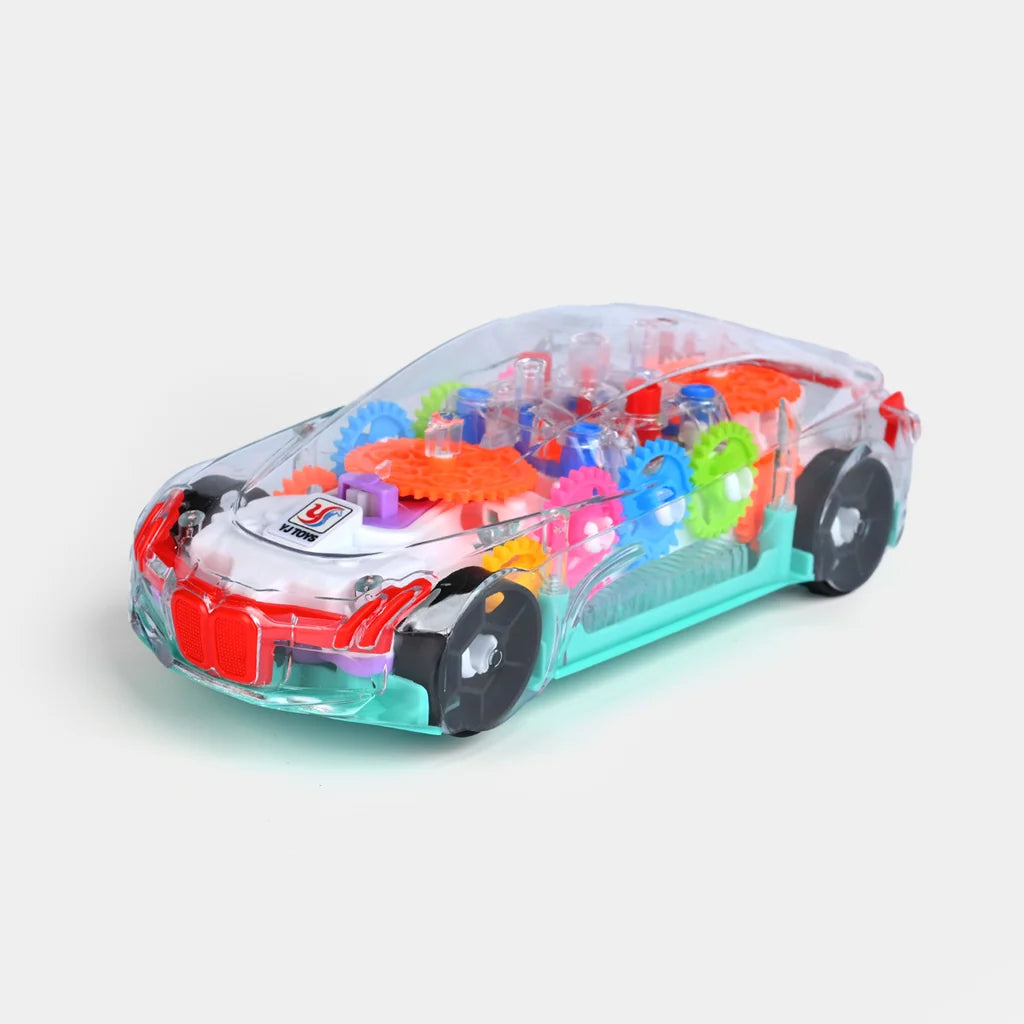 Gear Car With Multi Light For Kids